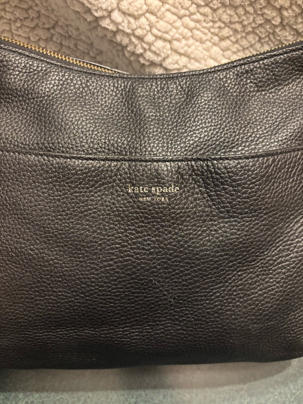 kate spade Minimalist Black Pebbled Leather Crossbody Bag - Picture 3 of 10